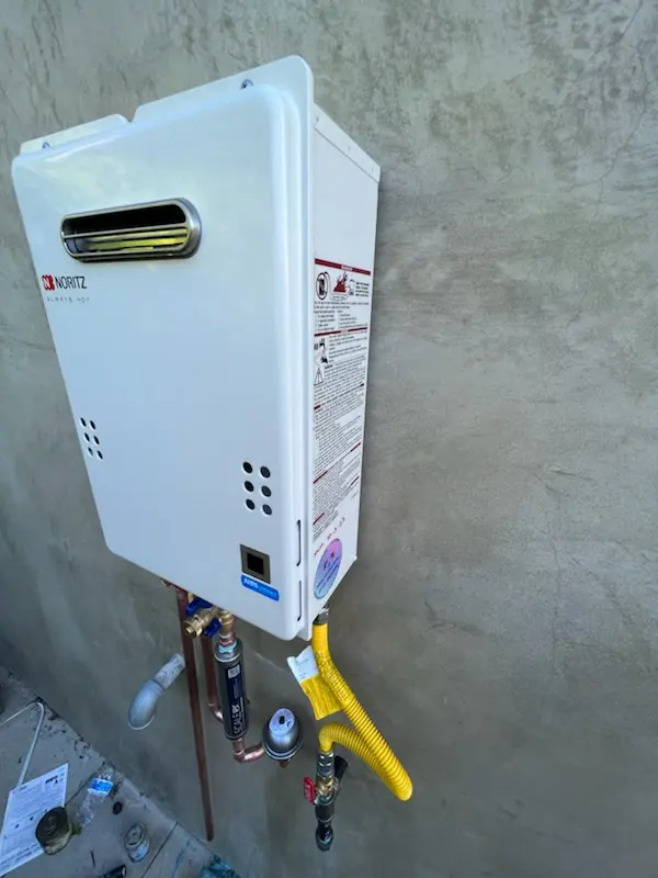 Tankless water heater installation for Kierland homes